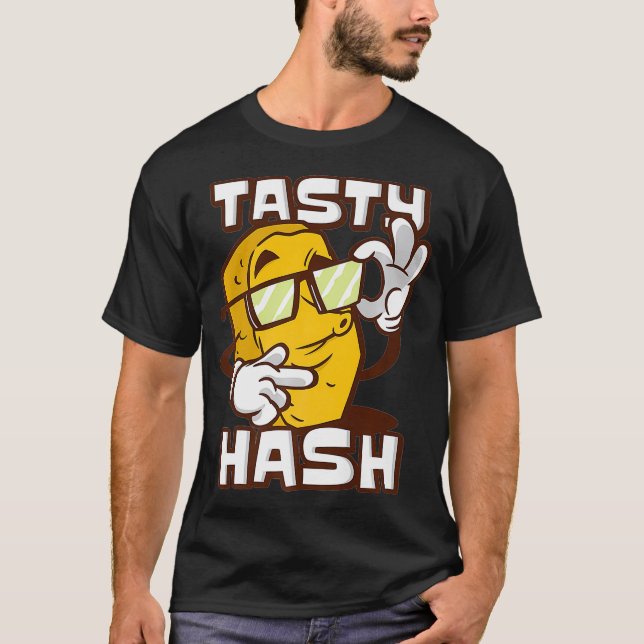 Tasty Hash Browns Breakfast Food Hash Brown animal T-Shirt (Vorderseite)