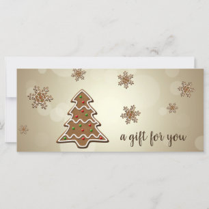 Tasty pain d'épices Christmas Tree Carte cadeau