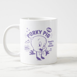 Tasty Retro Porky Pig Jumbo-Tasse