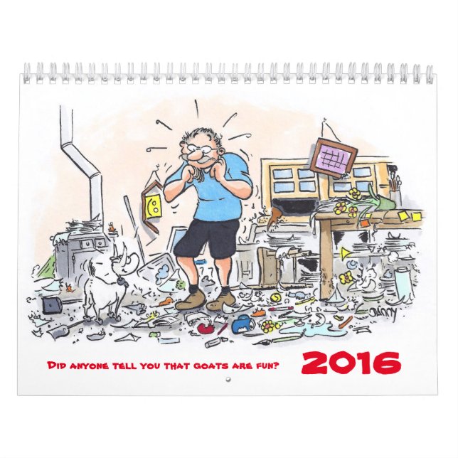 Tat jedermann sagen Ihnen, dass Ziegen Spaß - Kalender (Titelbild)
