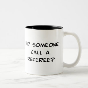 Tat jemand Anruf eine Referent-Tasse Zweifarbige Tasse