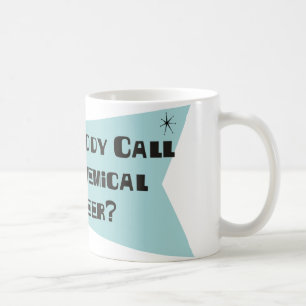 Tat jemand Anruf für einen Chemieingenieur Kaffeetasse