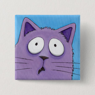 Tat jemand, B-B-BATH zu sagen?! Katzen-Knopf Button