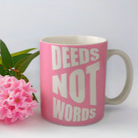 Tat nicht Wort Inspiration Geschenk pink