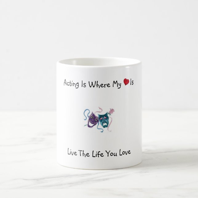 Tat, wo mein Herz ist Kaffeetasse (Mittel)