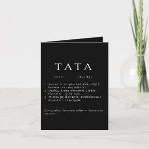 TATA Définition Fête des pères noire / Carte d'ann