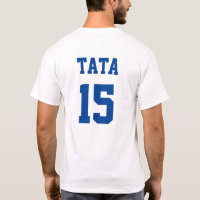 Tata Serbischer Vater Blue Jersey Nummer 15