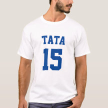 Tata Serbischer Vater Blue Jersey Nummer 15