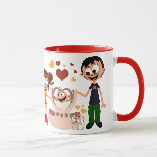 Tata voli bebu najvise Na svijetu Tasse (Rechts)