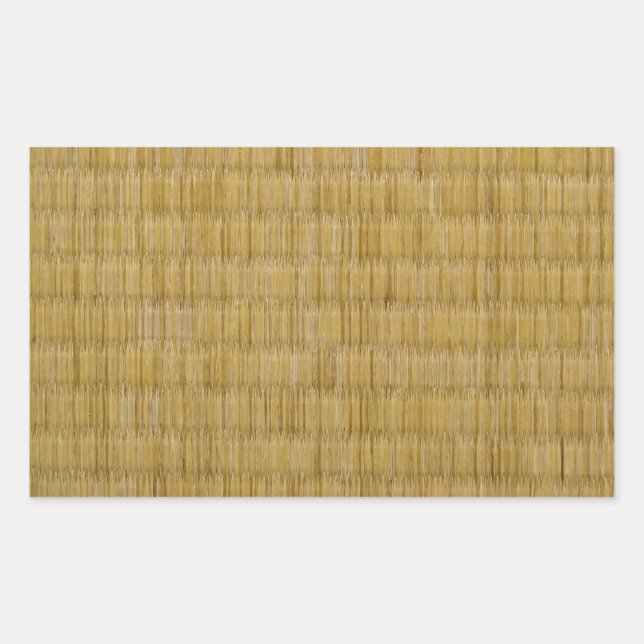 Tatami Mat 畳 Rechteckiger Aufkleber (Vorderseite)
