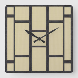 Tatami Quadratische Wanduhr