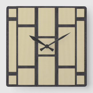 Tatami Quadratische Wanduhr