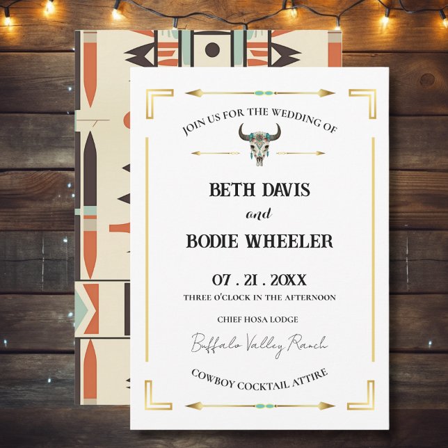 Tatanka Bison Yellowstone Western Ranch Einladung (Von Creator hochgeladen)