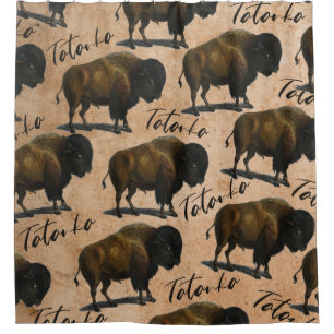 Tatanka Büffel-Bison-Duschvorhang Duschvorhang