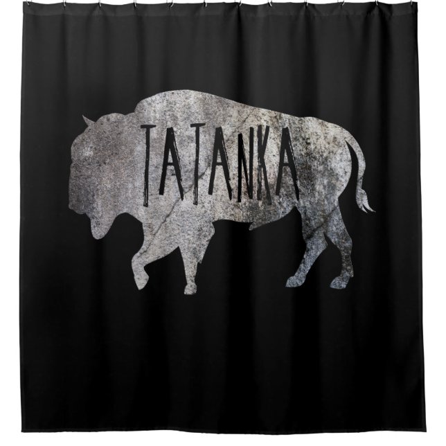 TATANKA BÜFFEL-BISON-TIER-NATUR LANDSCHAFTLICH DUSCHVORHANG (Vorderseite)
