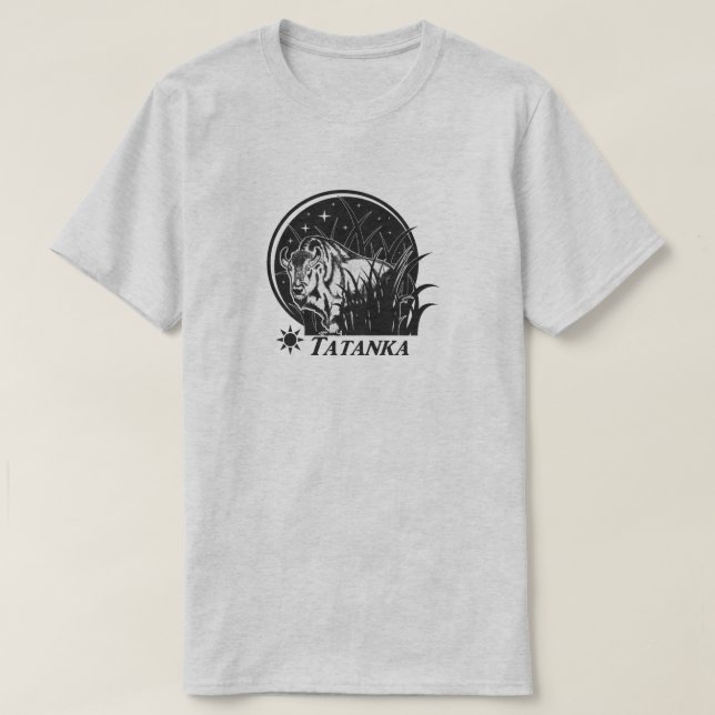 Tatanka Stern-Amerikanischer Büffel/Bison T-Shirt (Design vorne)