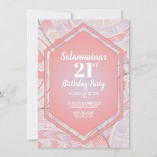 Tatau Coton Candy Diamond Invitation Anniversaire