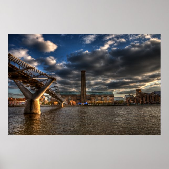 Tate Modern und Millennium Bridge Poster (Vorne)
