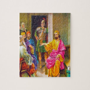Taten-28:23 - 31 Paul predigt an Rom-Puzzlespiel