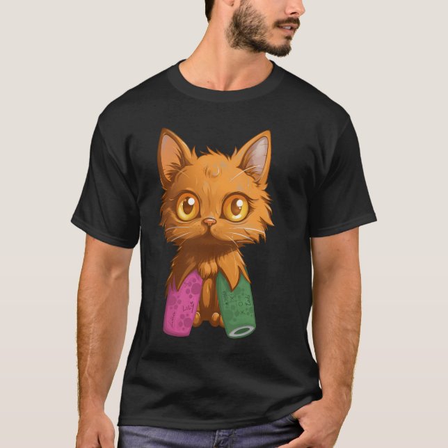 Tater Tot cat, niedliches Kätzchen T-Shirt (Vorderseite)