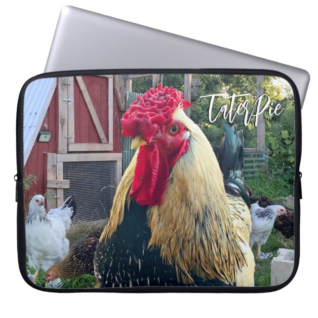 TaterPie der Rooster-Laptop-Sieb Laptopschutzhülle (Vorderseite)