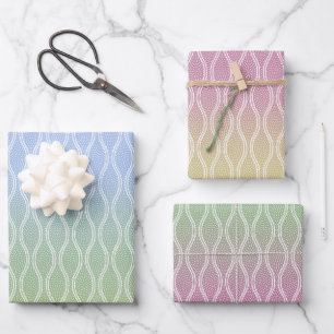 Tatewaku Same Komon Serenfarbenstrahler Geschenkpapier Set
