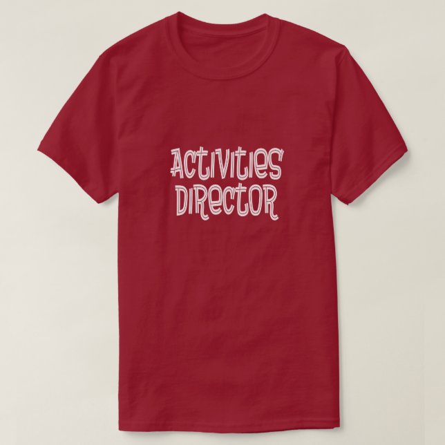 Tätigkeits-Direktor T-Shirt (Design vorne)