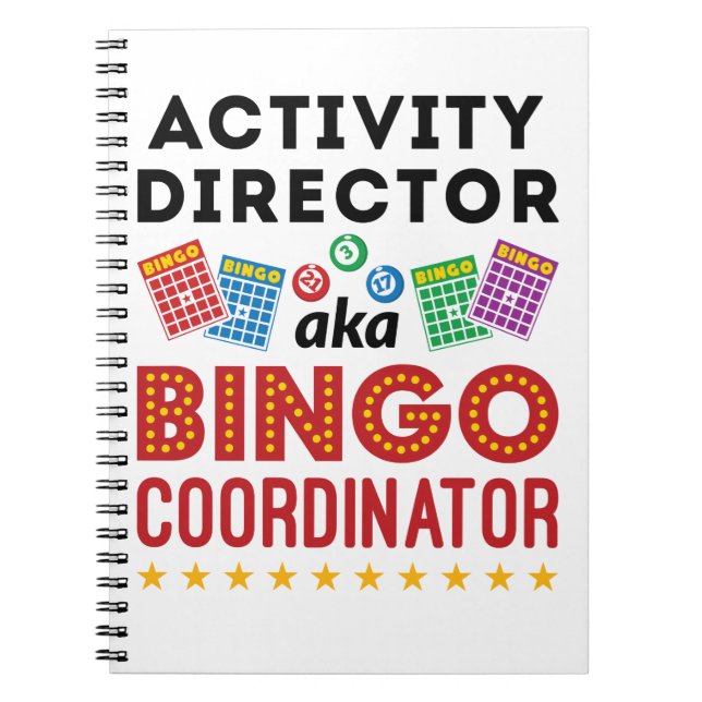 Tätigkeitsdirektor alias Bingo Coordinator Notizblock (Vorderseite)