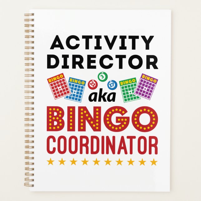 Tätigkeitsdirektor alias Bingo Coordinator Planer (Vorderseite)