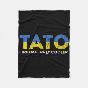 Tato Like Dad Only Cooler - Ukrainischer Vater aus Fleecedecke