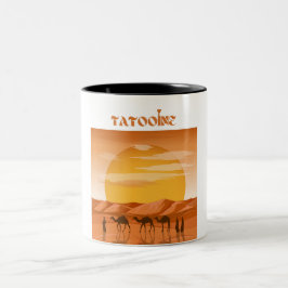 Tatooine Sunset Mug, Men & Women's mug, Camel Zweifarbige Tasse