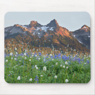 Tatoosh-Bereich und Wildblumen Rainier Mousepad