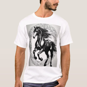 Tatouage Cheval audacieux et intemporel - T-shirt