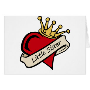 Tatouage de coeur de petite soeur