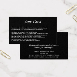 Tatouage Microblading Instructions de soins postér