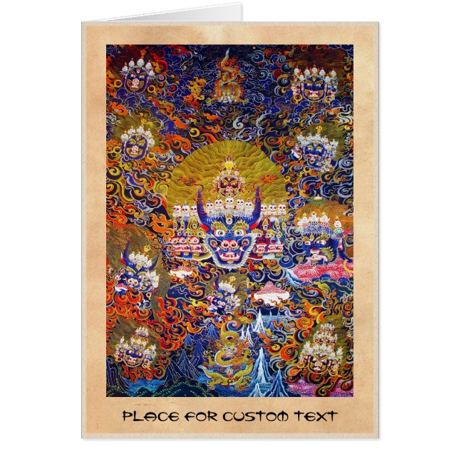 Tatouage oriental frais d'un dieu de la mort de (Devant)