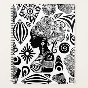 Tatouage Tribal Portrait de Fille Africaine