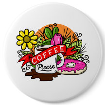 Tätowier Kaffee und Donut