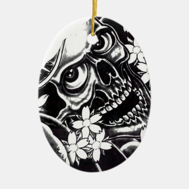 Tätowiermöwe Keramik Ornament (Vorne)