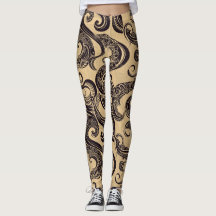 Tätowiermuster-Leggings