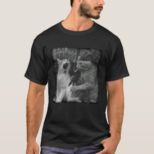 Tätowierte Katzen-Gangster Lustige Katzen-Meme Kat T-Shirt