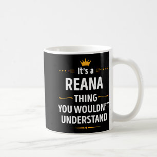 Tätowierte Kreation - Es ist eine Reana-Sache, die Kaffeetasse