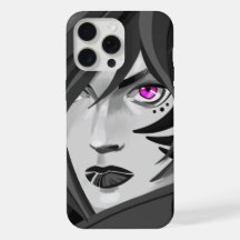 Tätowierte Kriegerfrau, schwarz-weiß