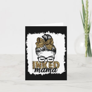 Tätowierte Mama Mutter Leben Leopard Tätowierte Mu Karte