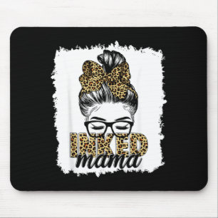 Tätowierte Mama Mutter Leben Leopard Tätowierte Mu Mousepad