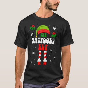 Tätowierter Elf Weihnachten Familie Passende Xmas T-Shirt