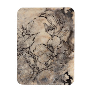 Tätowiertes Blumeni Magnet