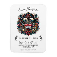 Tätowiertes Skelettherz Wahre Liebe Save-the-Date
