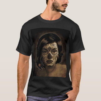 Tätowierung Dia De Los Muertos Face T-Shirt