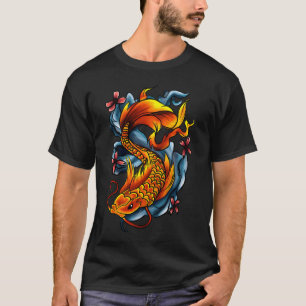 Tätowierung Koi-Fisch T-Shirt